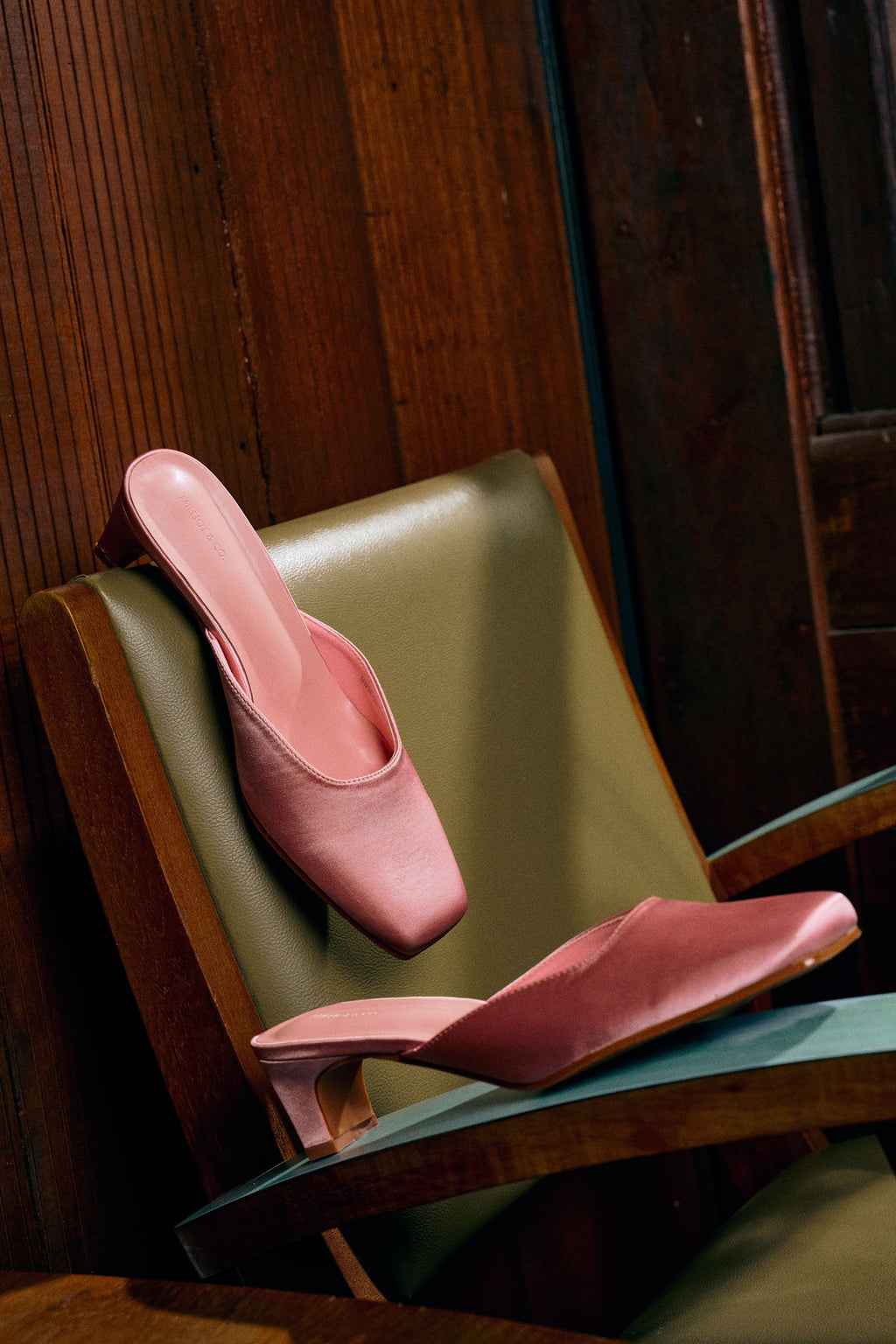 Seniya Square Toe Heels (Pink)