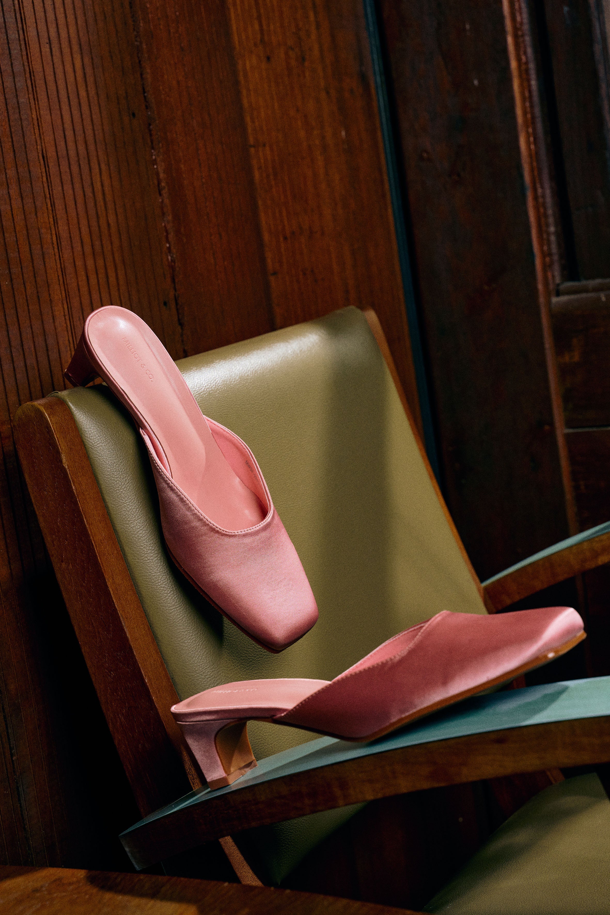 Seniya Square Toe Heels (Pink)