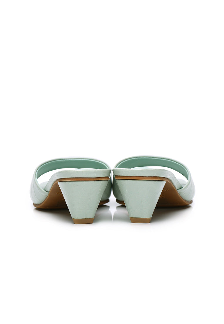Millie Slip On Heels (Light Green)