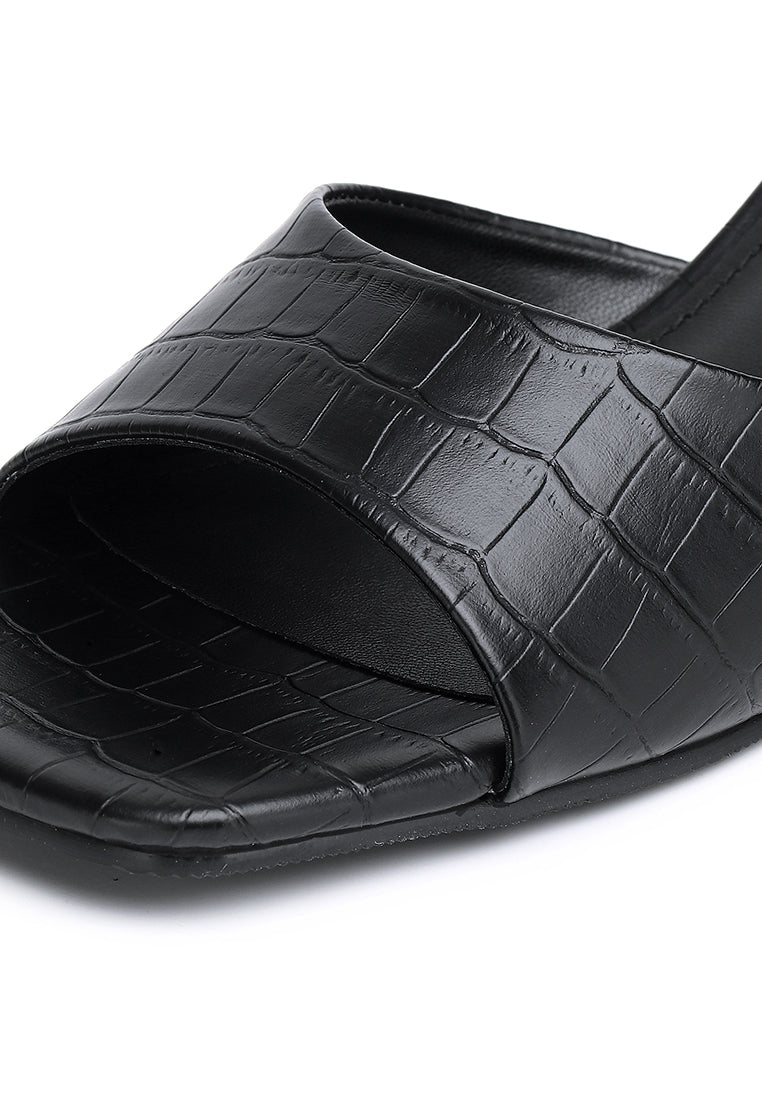 Millie Slip On Heels (Black)