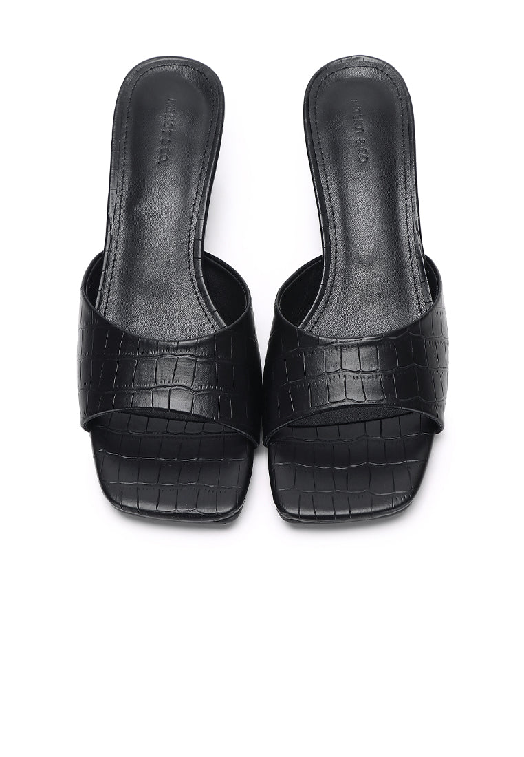 Millie Slip On Heels (Black)