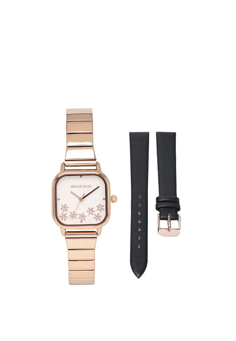 Annika Watch Set (Salmon & Black)