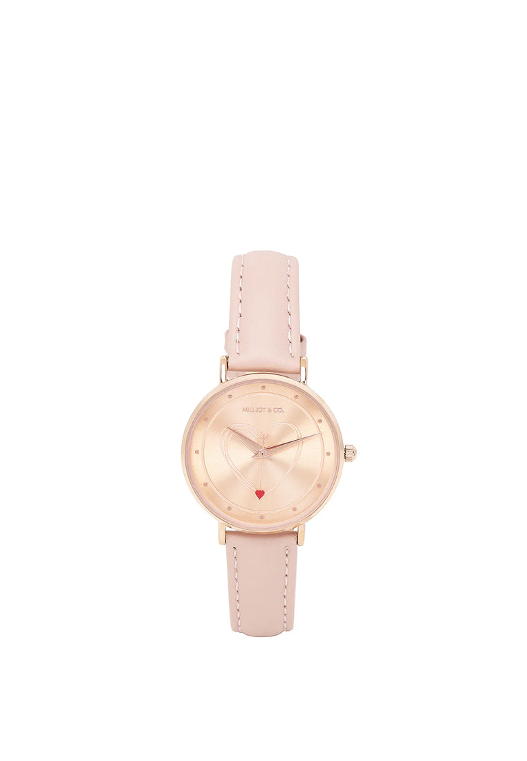 Be My Love  Rose Gold Leather Analogue Watch  (Pink)