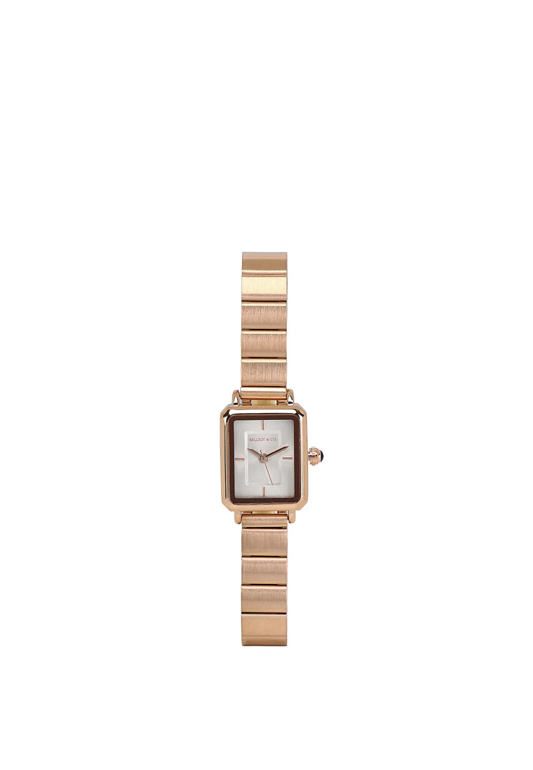 Betty Rose Gold Stainless Steel Analog Watches (Salmon)