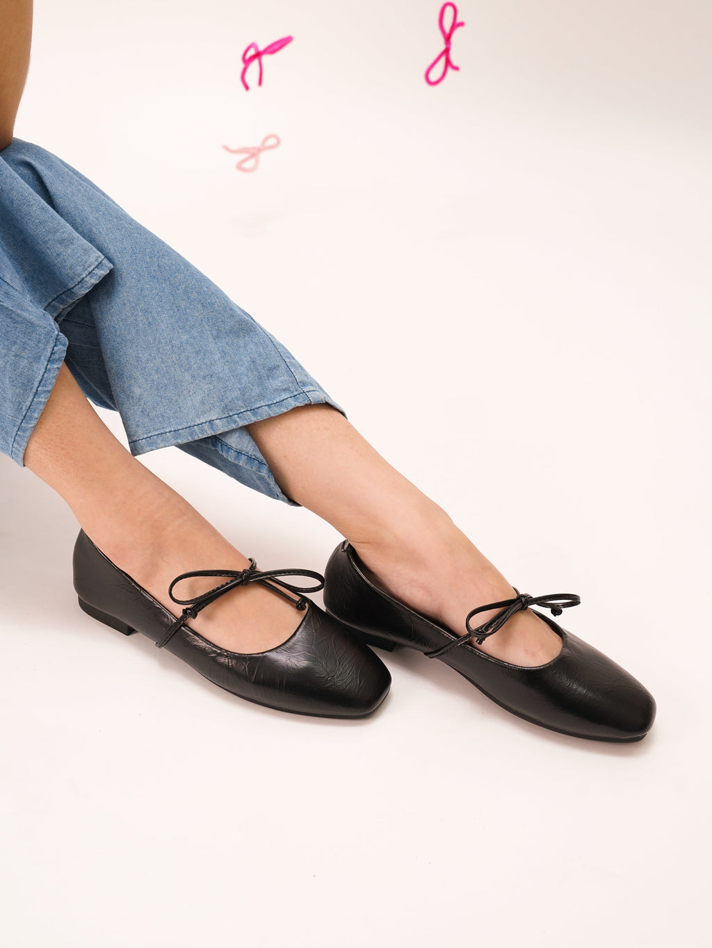 Amelia Ballerina & Flats (Black)