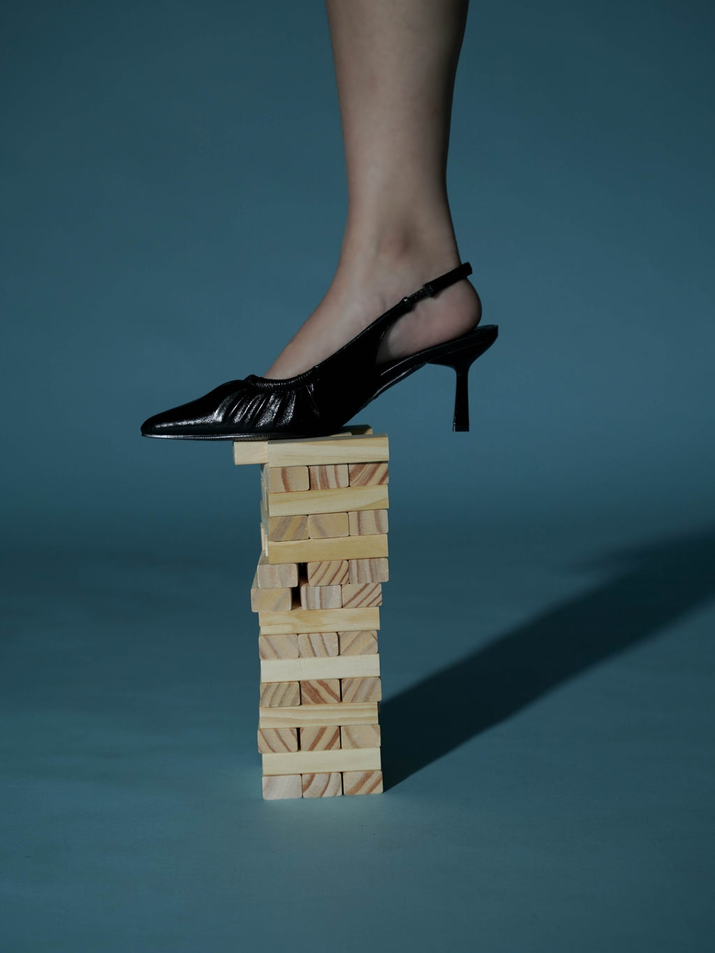 Anais Crinkle Gathered Heels (Black)