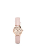 Freja Rose Gold Leather Analog Watches (Pink)