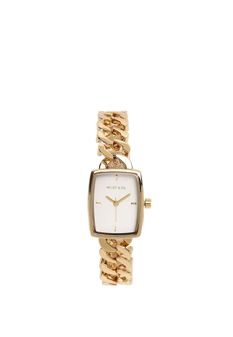 Kayla Gold Stainless Steel Analog Watch (Gold)