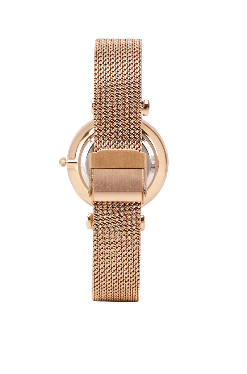 Charlie Watch Set Metal Analog (Salmon)