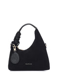 Sunova Faux Suede Mini Top Handle Bag (Black)