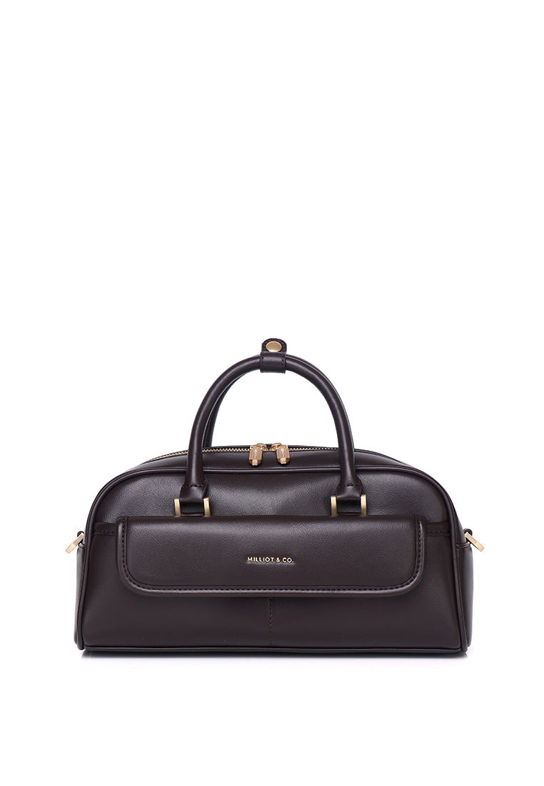 The Ordine Top Handle Bag (Espresso)