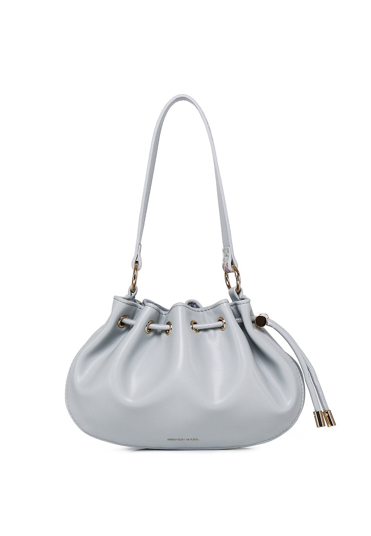Harriet Petite Drawstring Bucket Bag (Light Blue)