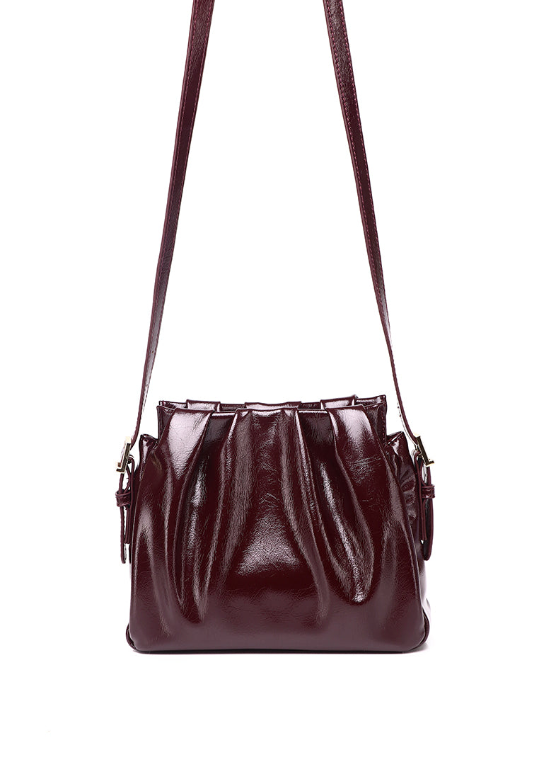 Donna Top Handle Bag  (Maroon)
