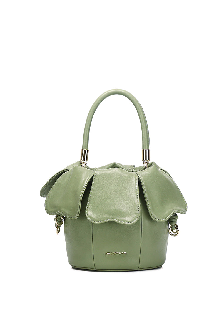 Hana Blossom Bucket Bag (Green)