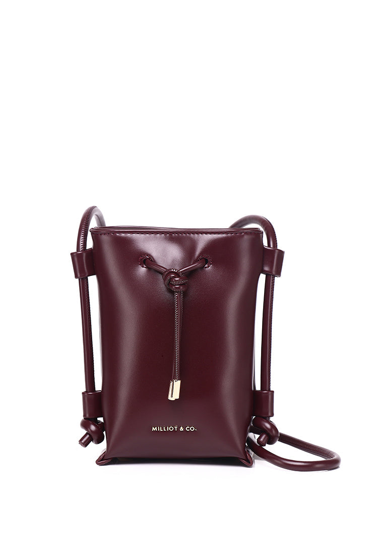 Mira Crossbody Phone Bag (Maroon)