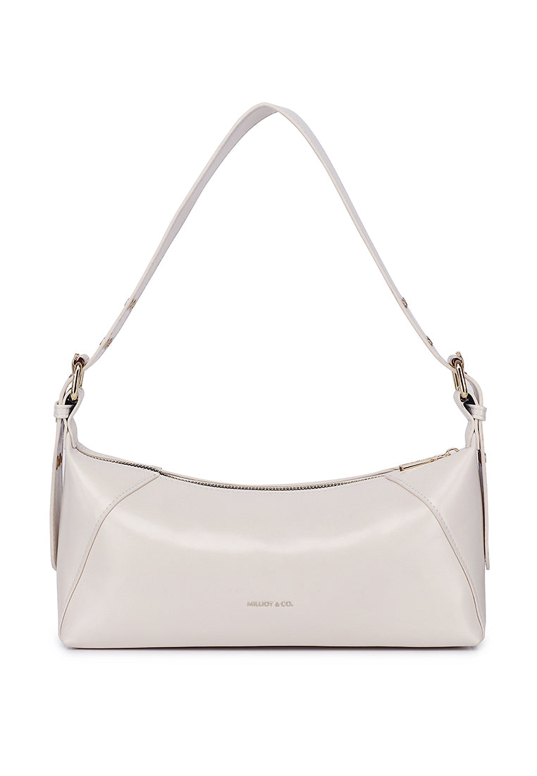 Ninny Belted Shoulder Bag (Beige)