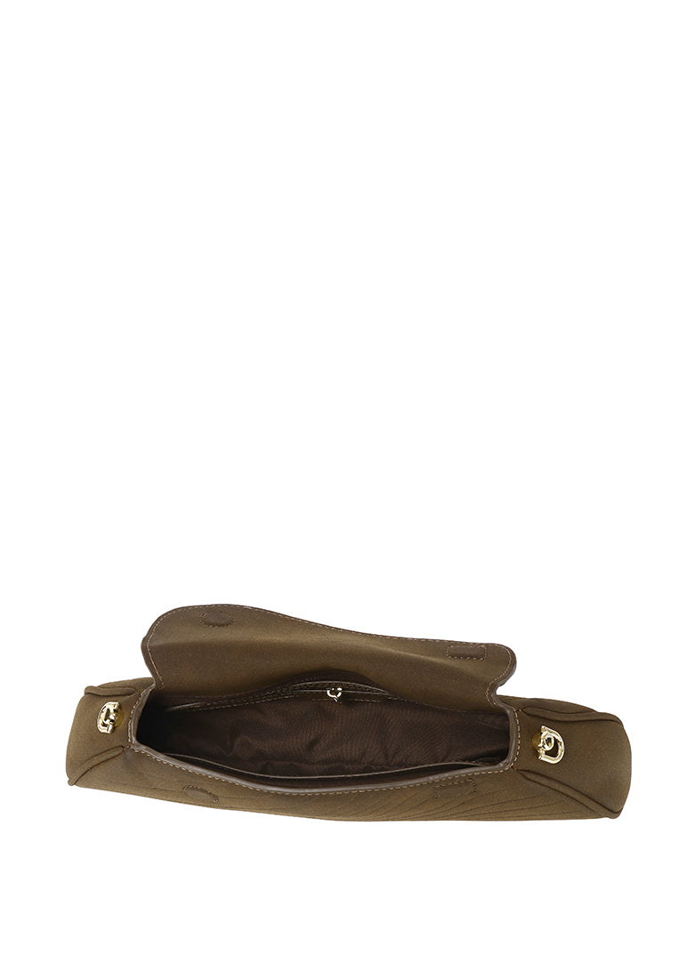 Hattie Flap Shoulder Bag (Coffee)