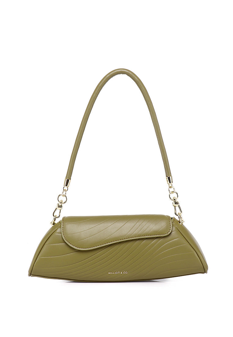 Hattie Flap Shoulder Bag (Olive)