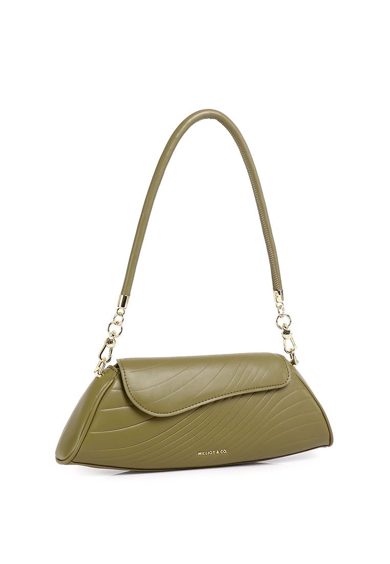 Hattie Flap Shoulder Bag (Olive)