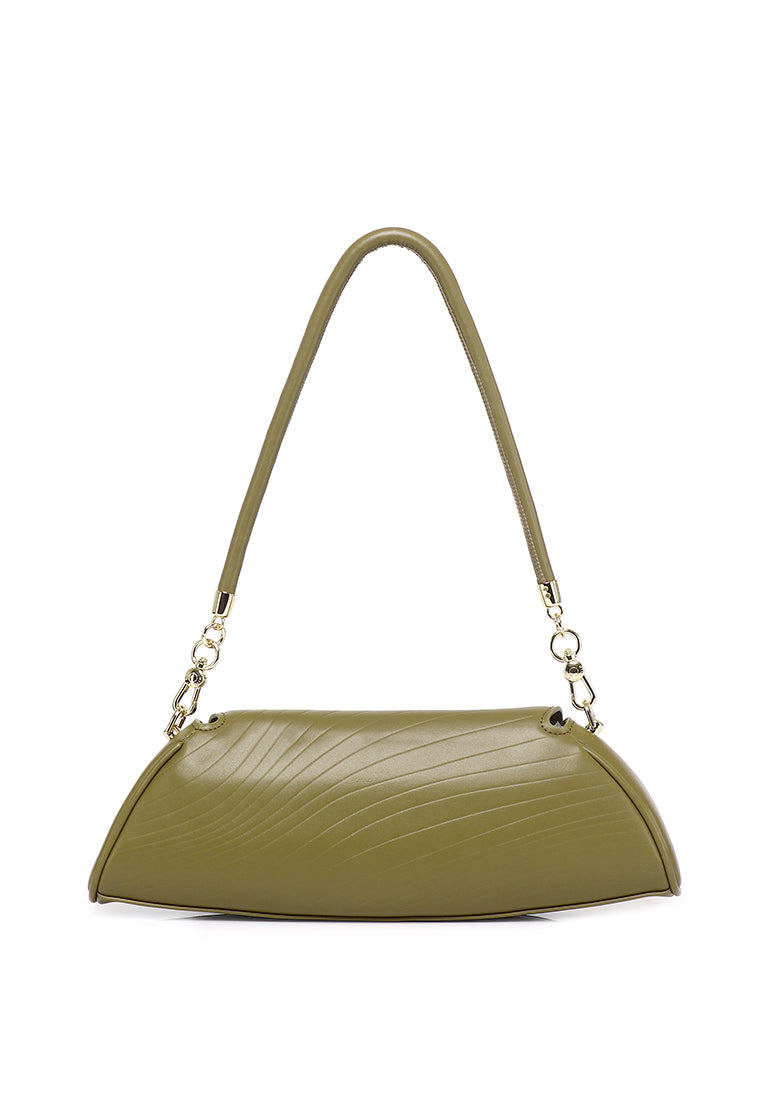 Hattie Flap Shoulder Bag (Olive)