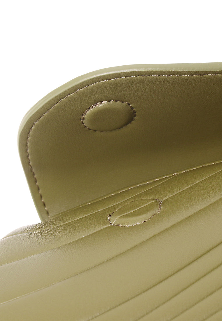 Hattie Flap Shoulder Bag (Olive)