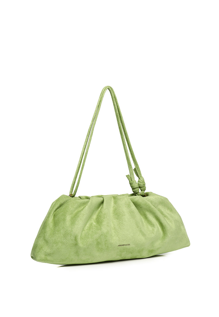Esme Soft Pleat Shoulder Bag (Green)