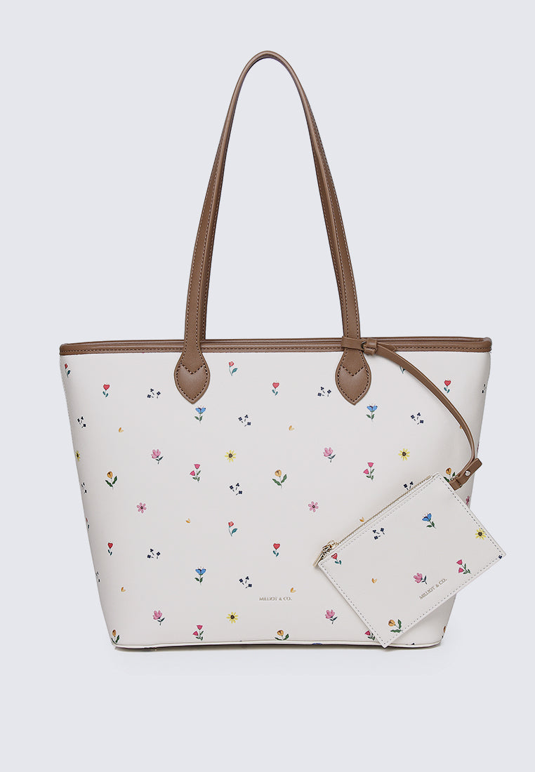 Blooming Garden Tote Bag (Cornsilk)