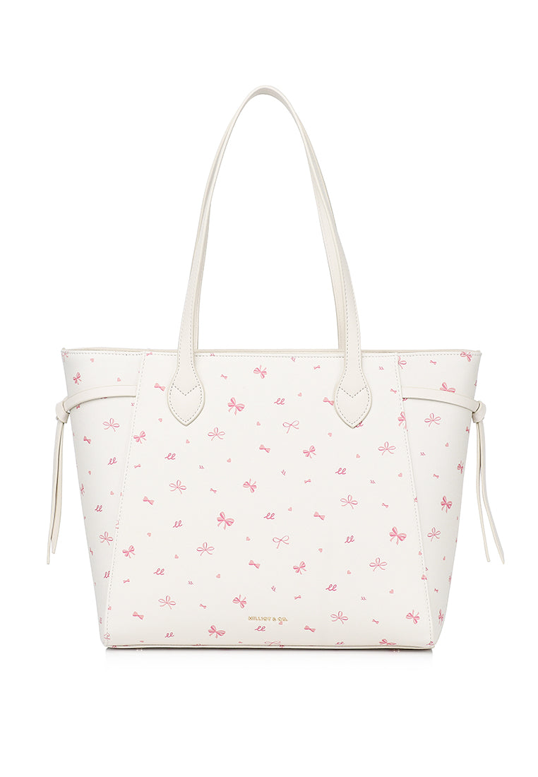 Tie A Ribbon Tote Bag (Beige)