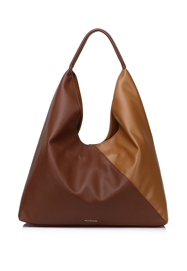 Jamila Functional Pocket Tote Bag (Brown)