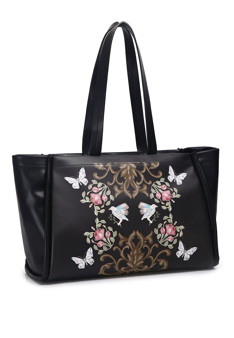 Rayna Slouchy Tote Bag (Black)