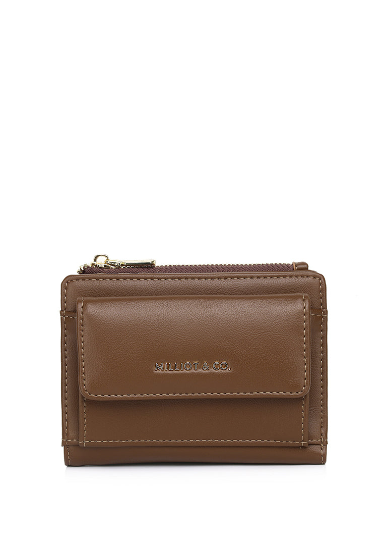 Candy Pop Top Zip Mini Wallet Wallet (Coffee)