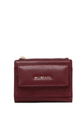 Candy Pop Top Zip Mini Wallet Wallet (Maroon)