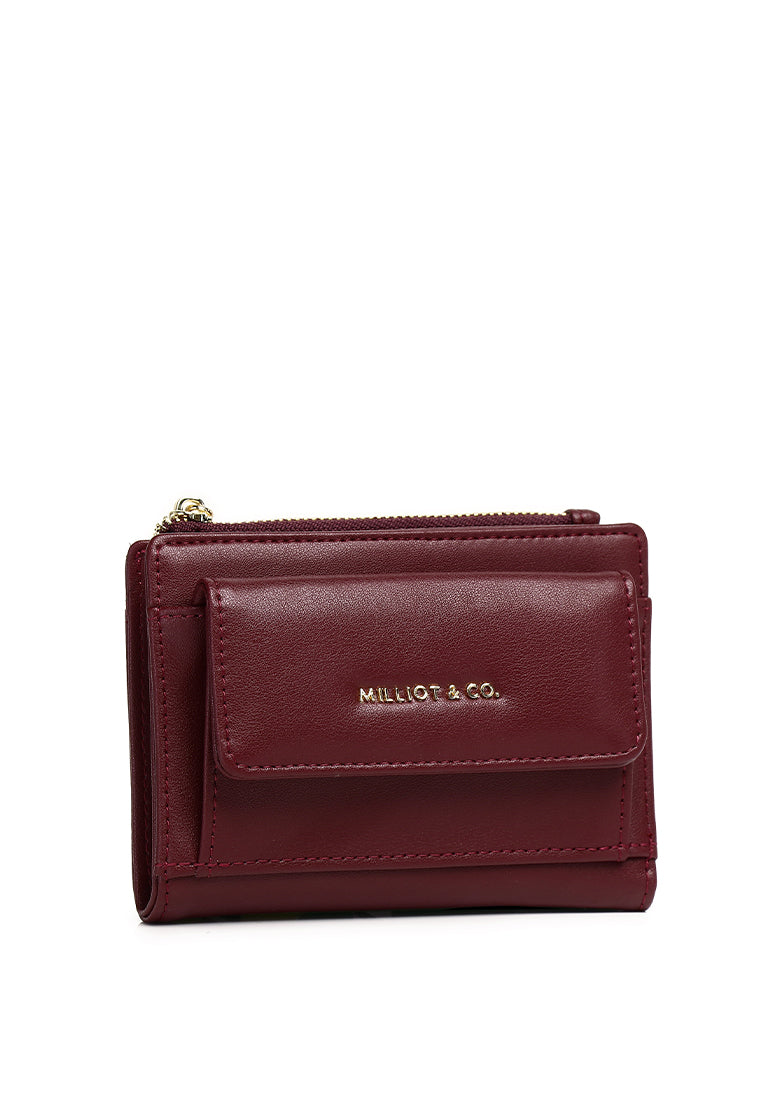 Candy Pop Top Zip Mini Wallet Wallet (Maroon)