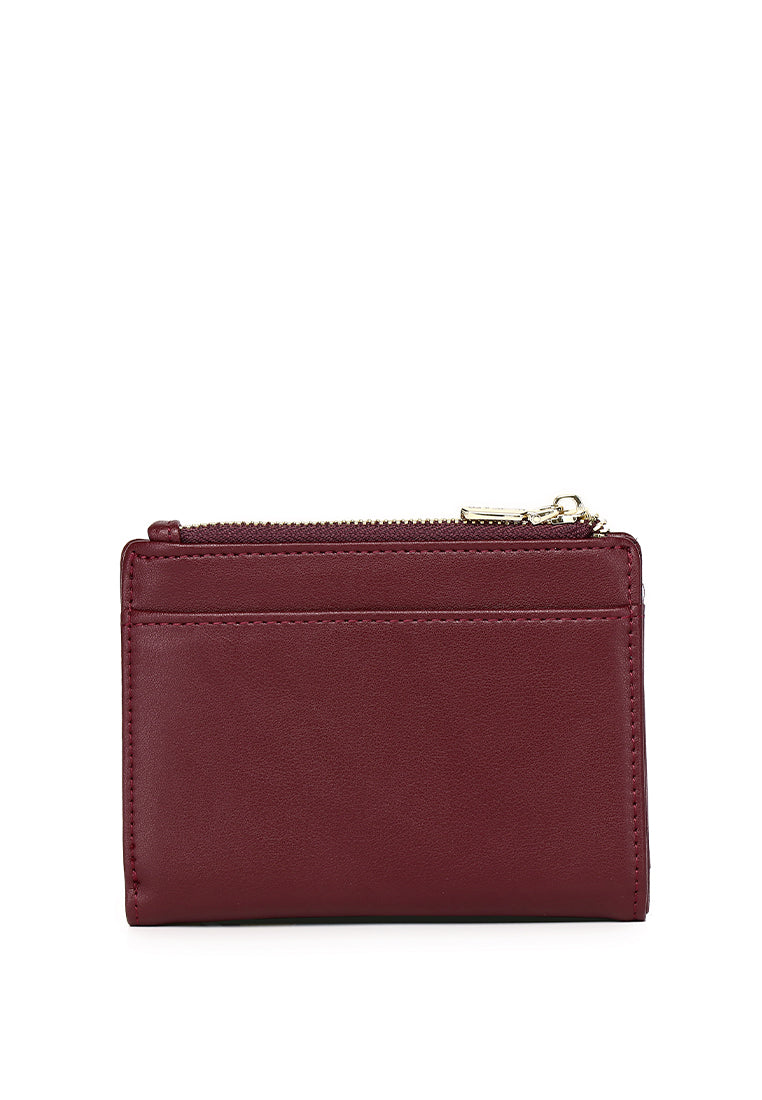 Candy Pop Top Zip Mini Wallet Wallet (Maroon)