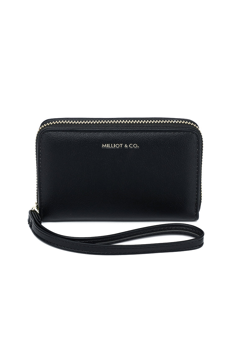 Viviz Zip Around Short Wallet (Black)