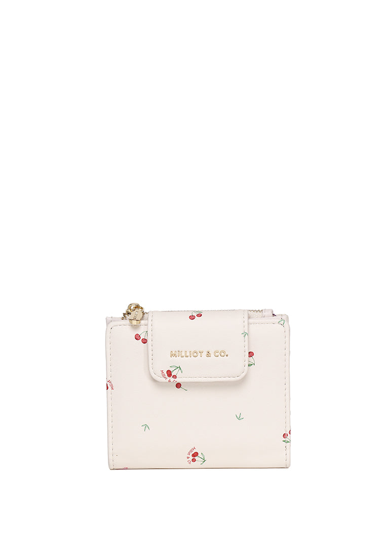 Cherie Knot Top Zip Short Wallet (Cornsilk)
