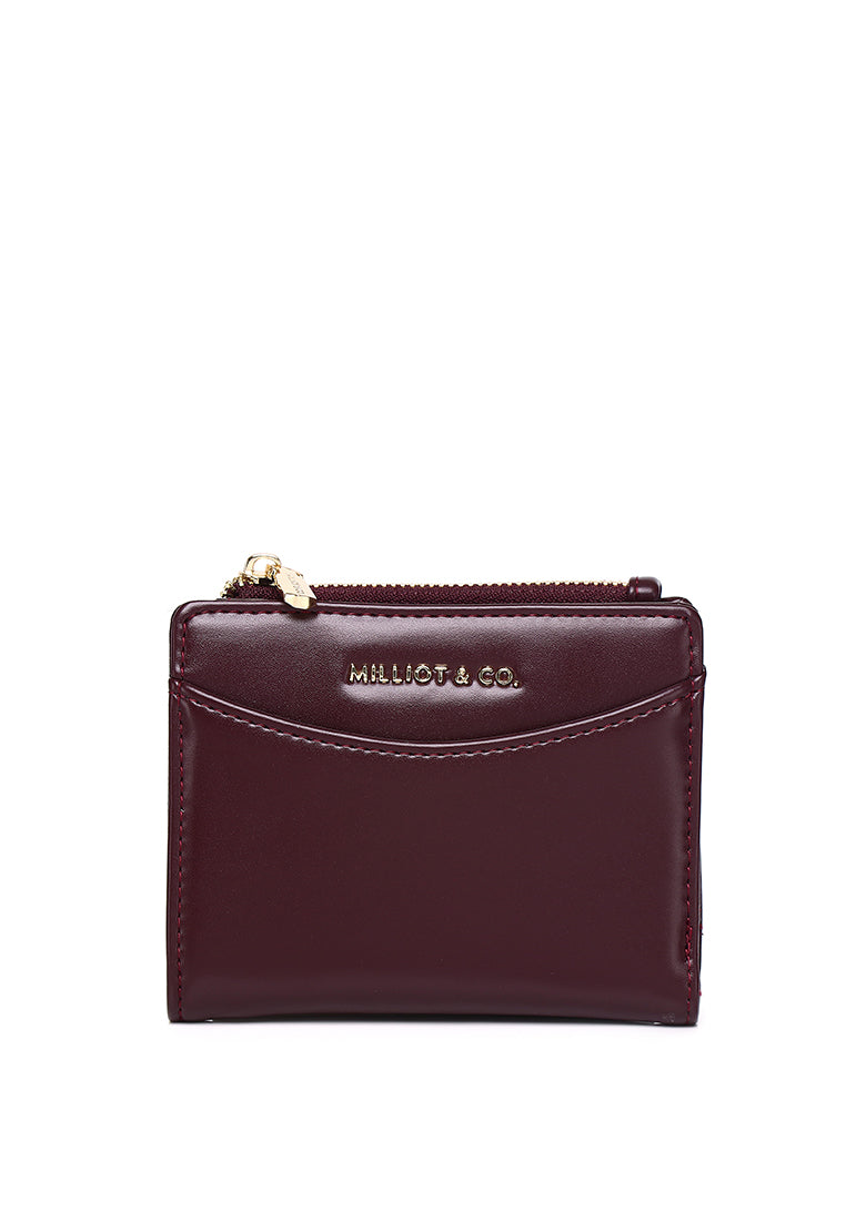 Madison Bifold Short Wallet (Maroon)