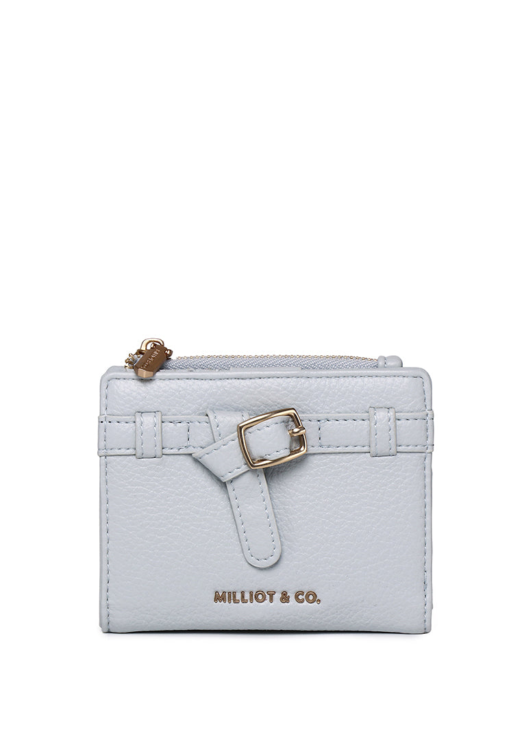 Grace Bifold Short Wallet (Light Blue)