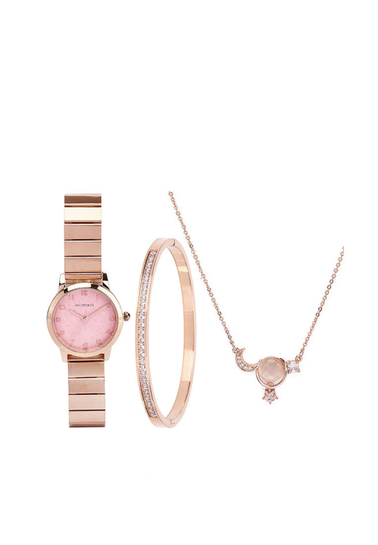 Aireen Rose Gold  Metal  Watch (Salmon)