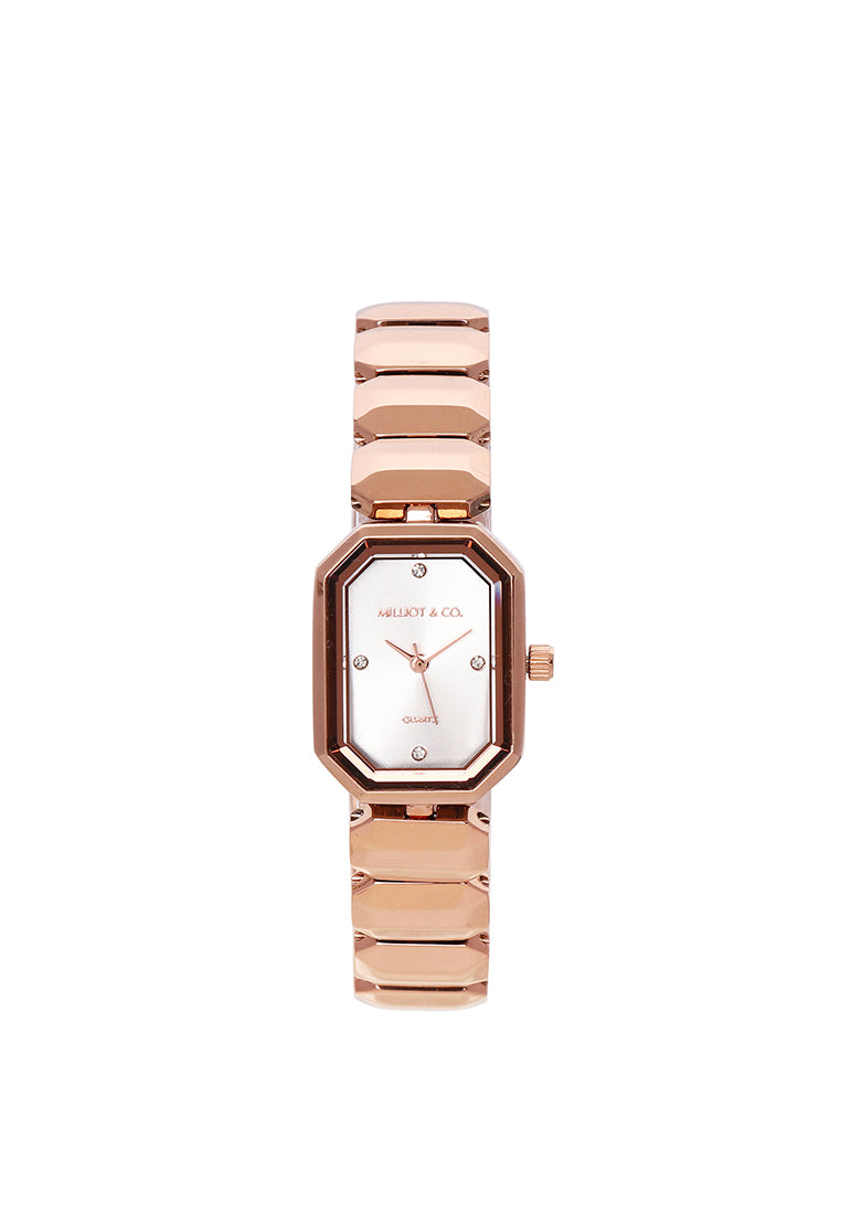 Maya Stainless Steel Bracelet Watch (Rose Gold)