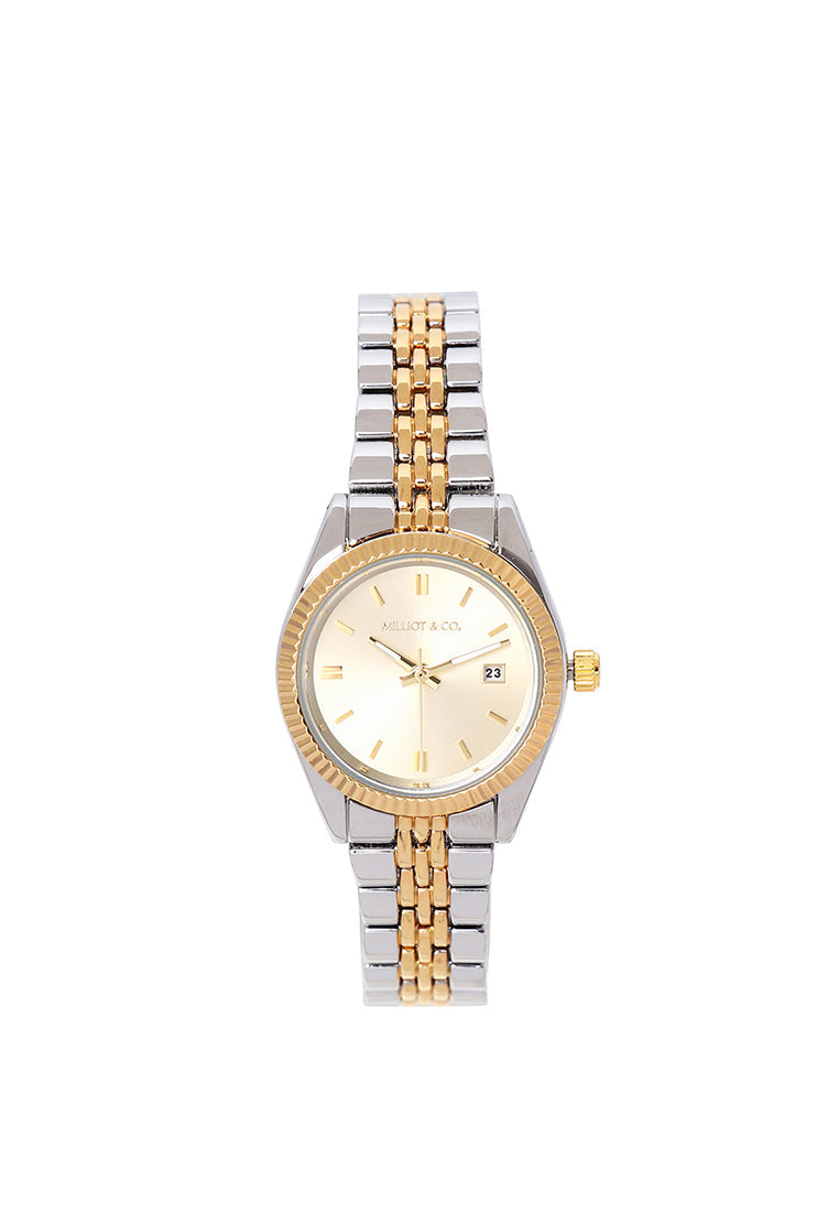 Darcy Metal Strap Analog Watch (Silver/Gold)