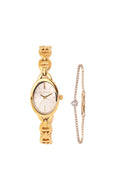 Rebecca Classic Bracelet Analog  Watch with Bracelet Set (Gold)