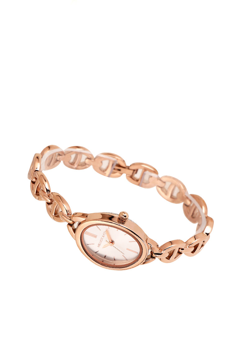 Rebecca Classic Bracelet Analog  Watch with Bracelet Set (Rose Gold)