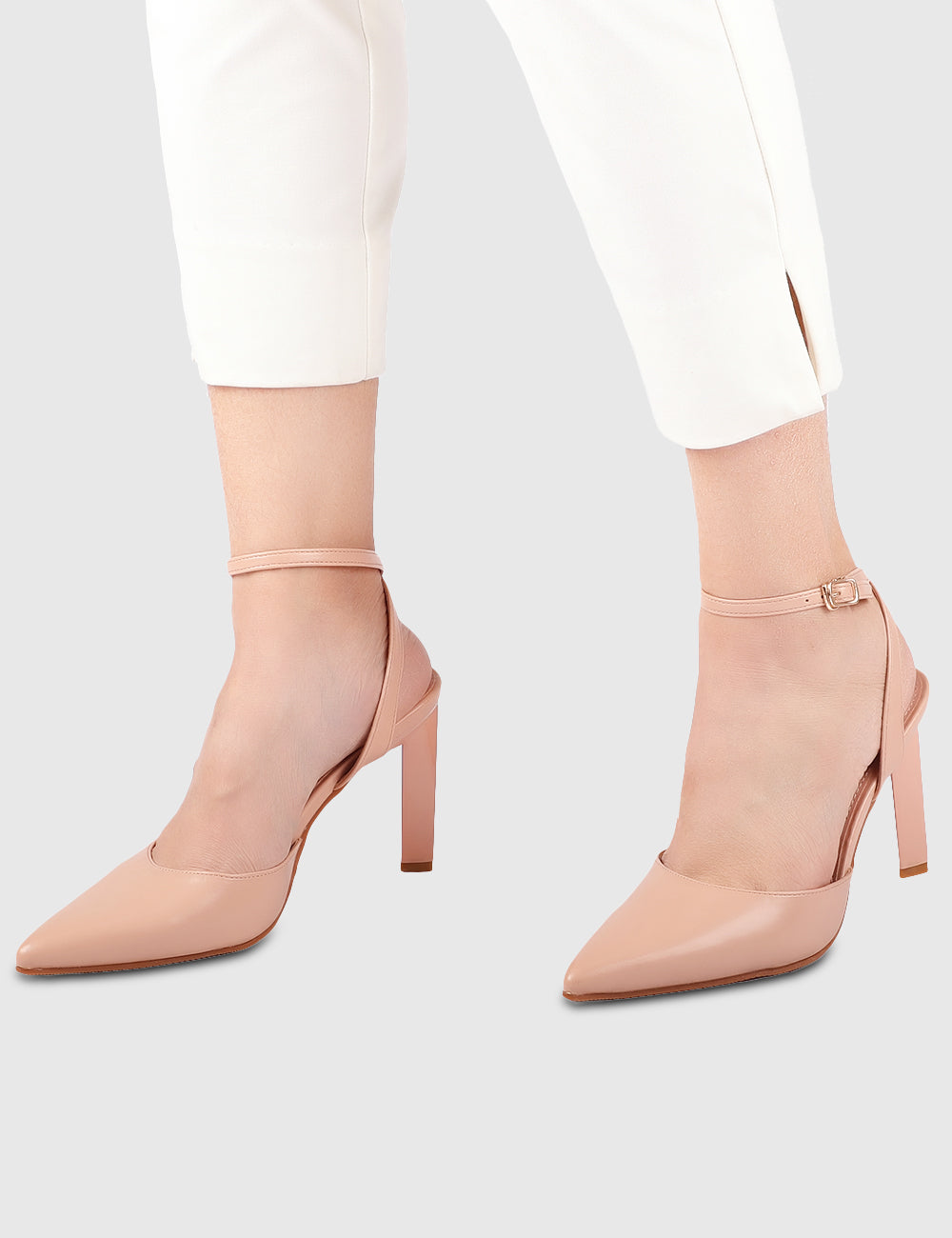Jessye Pointed Toe Heels (Pink)