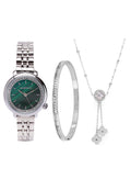 Ellysa Silver Metal Watch Gift Set (Silver)