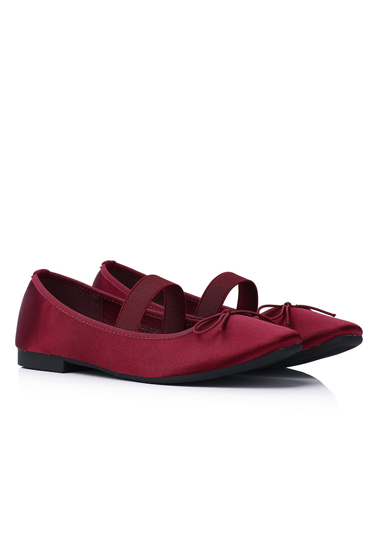 Celeste Flats & Ballerina (Maroon)
