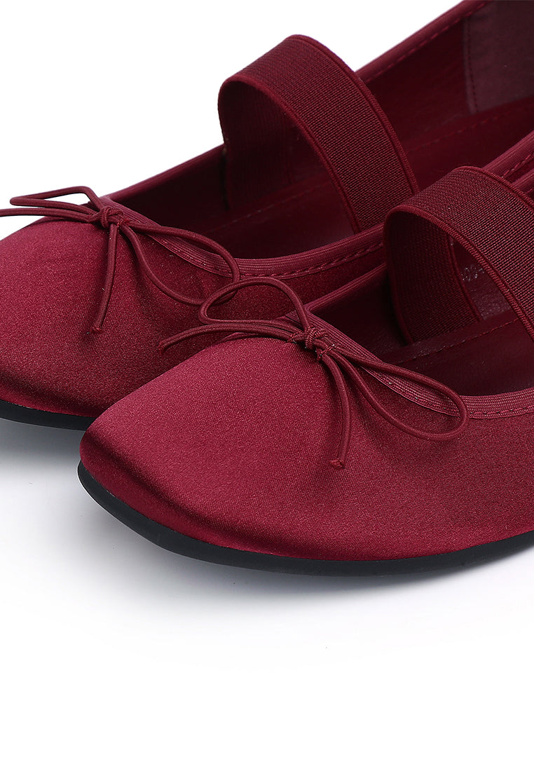 Celeste Flats & Ballerina (Maroon)