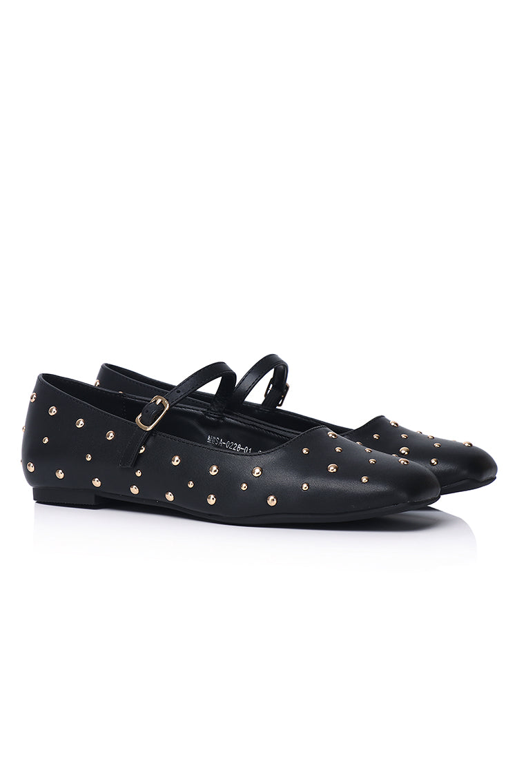 Lyla Ballerina & Flats With Stub (Black)