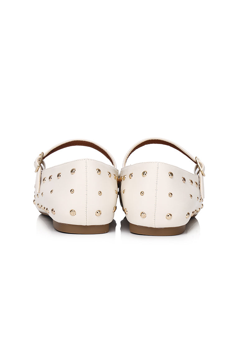 Lyla Ballerina & Flats With Stub (White)