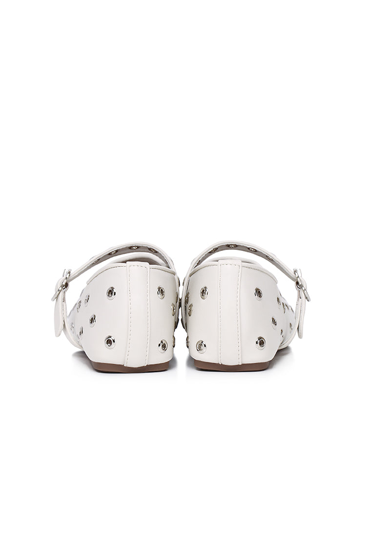 Raelynn Studded Ballerina & Flats (Beige)